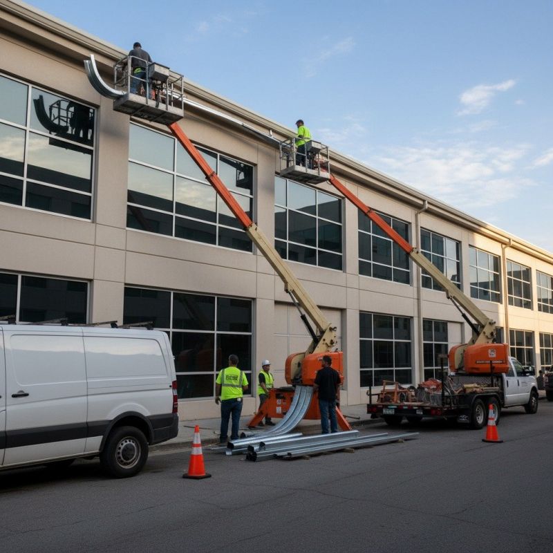 Concealed Gutter Drainage