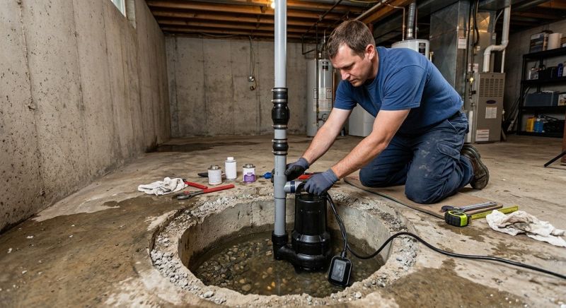 Basement Sump Pump Service in West Des Moines, IA