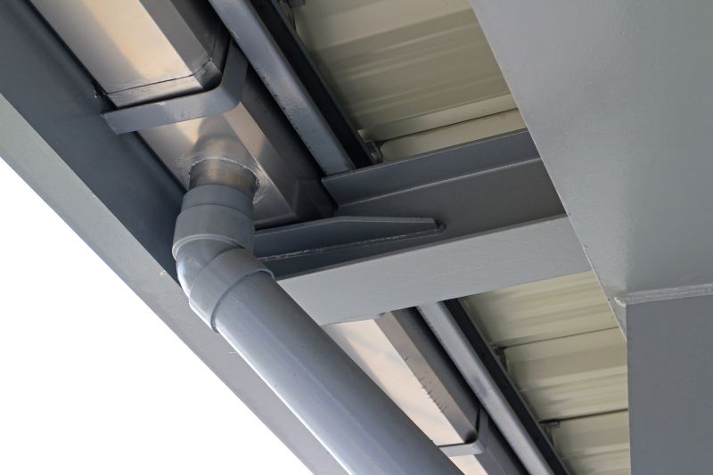 Close-Up of Concealed Gutter Drainage